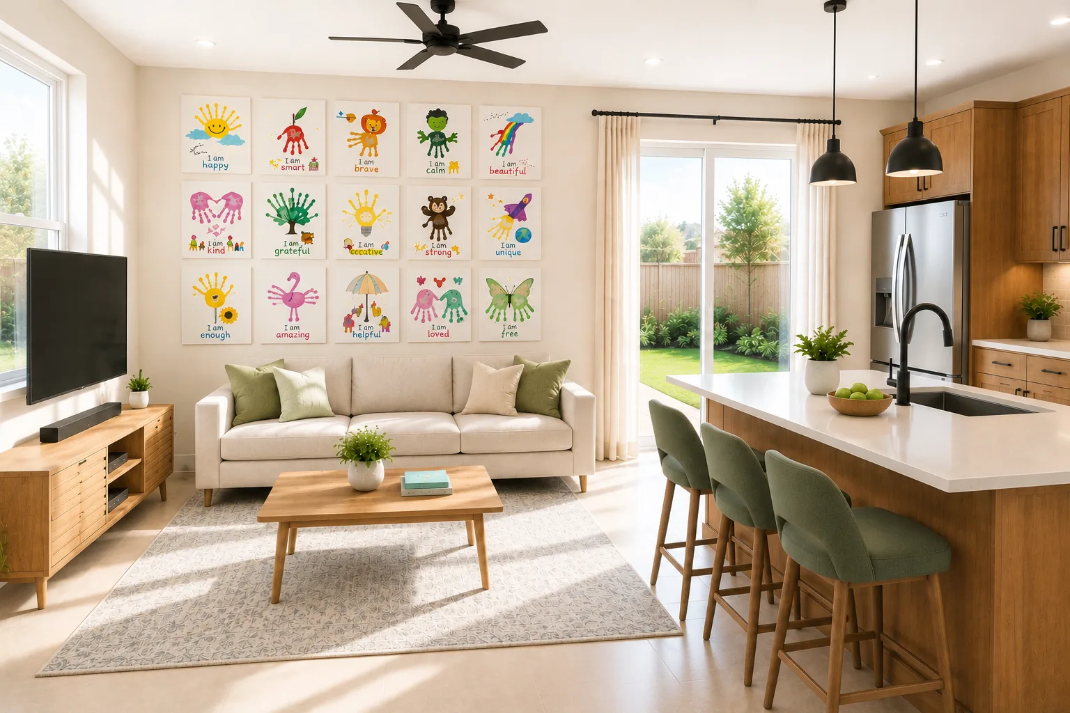 A bright, welcoming hallway in a DiVnity children's residence