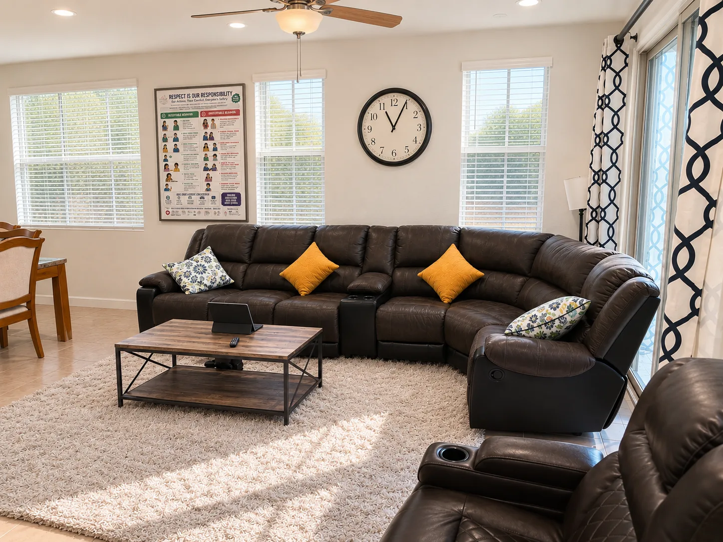 A warm, home-like living room at a DiVnity residence